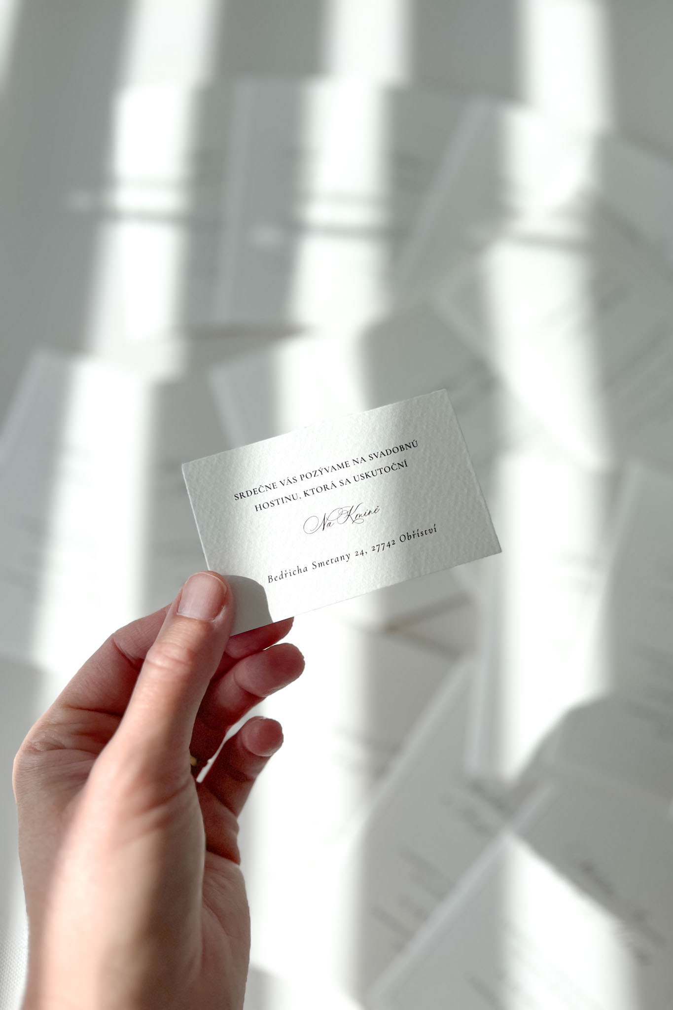 Pozvánka ke svatebnímu stolu
